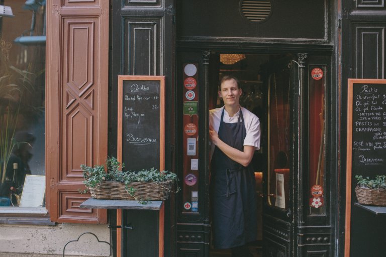 Johan Hammarström at the restaurant Pastis in Stockholm