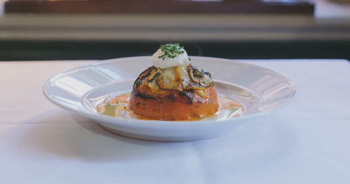 Ratatouille hommage Remy, classic ratatouille and fresh herbs