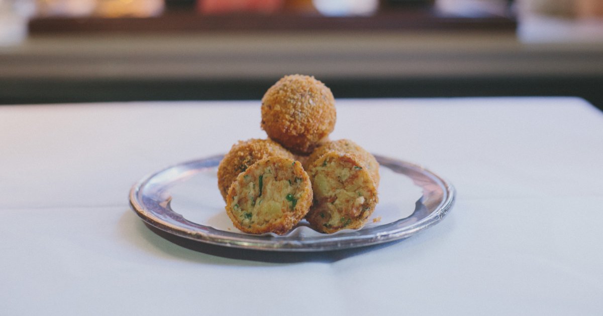 Croquettes with pork rillette and Snøfrisk